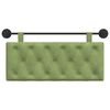 vidaXL Cap de pat suspendat Verde deschis 110 x 55 x 7 cm Catifea