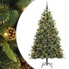 vidaXL Pom de Crăciun Artificial cu Ramuri Articulare și Conuri 210 cm