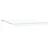 vidaXL Copertină retractabilă Alb 400 &times; 300 cm Poliester și Aluminiu