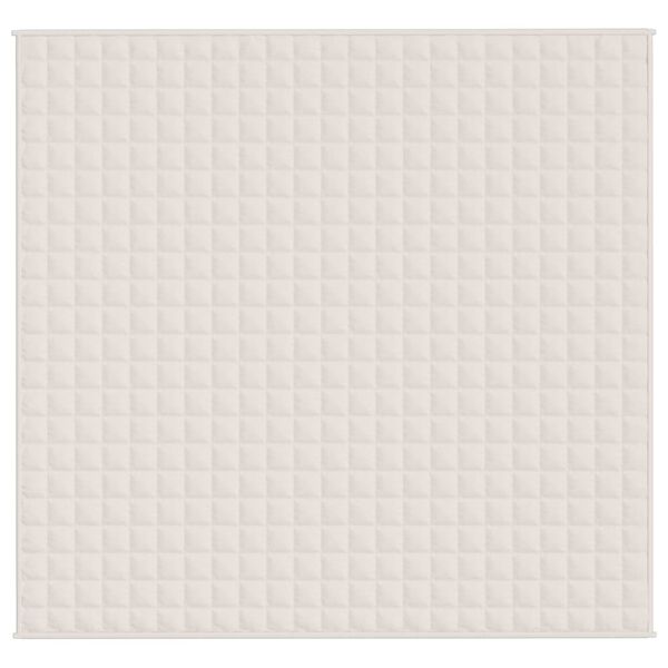 vidaXL Pătură grea, crem deschis, 220x230 cm, 15 kg, material textil