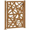 vidaXL Poartă de grădină 100x125 cm, oțel rezistent la intemperii, design luminos