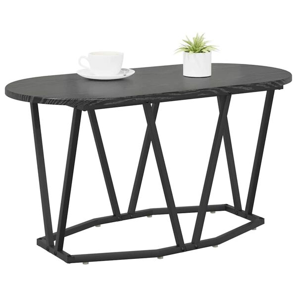 vidaXL Masă de cafea Stejar Negru 80 x 40 x 40.5 cm