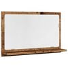 vidaXL Dulap baie cu oglindă, lemn vechi, 60x11x37 cm, lemn prelucrat