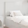 vidaXL Tăblie cap cu headboard Alb Lucios 75 cm Lemn compozit