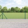 vidaXL St&acirc;lp de gard. Verde 25 x 0,5 m (plasă de 12 x 12 mm) Oțel