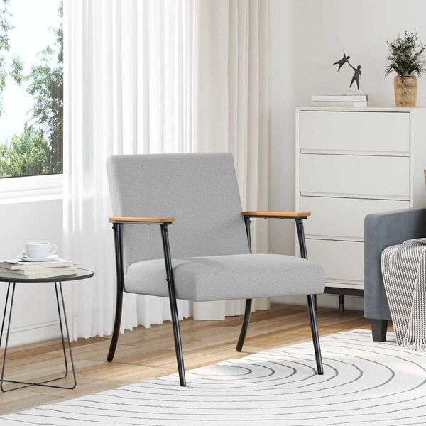 vidaXL fotoliu Gri nori 59 x 75 x 78 cm țesătură