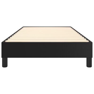 vidaXL Cadru de pat, negru, 80x200 cm, piele ecologică