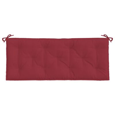 vidaXL Pernă bancă de grădină, roșu vin, 120x50x7 cm, textil oxford