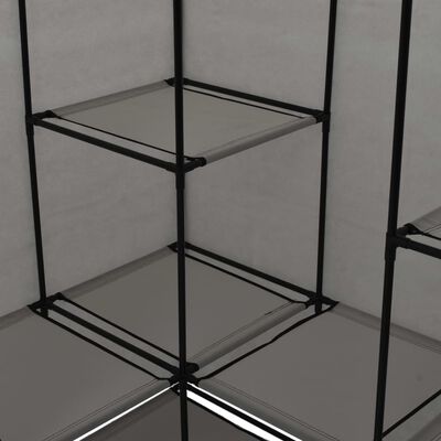 vidaXL Șifonier de colț, gri, 130 x 87 x 169 cm