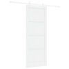 vidaXL Ușă glisantă 83 x 211 cm Lemn prelucrat Alb
