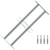 Grilaj de siguranță pentru ferestre cu 2 bare transversale 500-650 mm