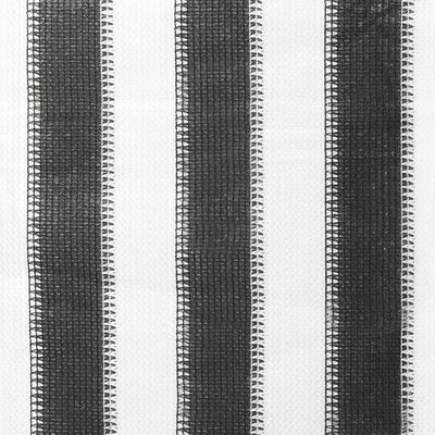 vidaXL Jaluzea rulou de exterior, 60x140 cm, dungi antracit și alb