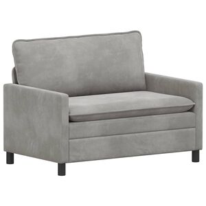 vidaXL Canapea Gri deschis 126 x 81 x 87,5 cm Catifea