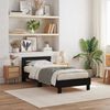 vidaXL Cadru de pat Stejar negru 90 x 200 cm Lemn compozit