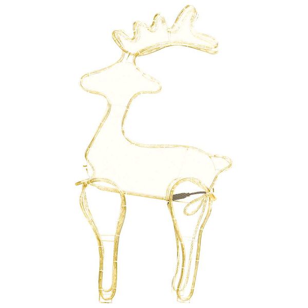 vidaXL Decorațiune de Crăciun ren cu plasă, 306 LED-uri, 60x24x89 cm