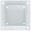 vidaXL Baze stâlp pătrate 12 buc Argintiu 121x121 mm Oțel galvanizat