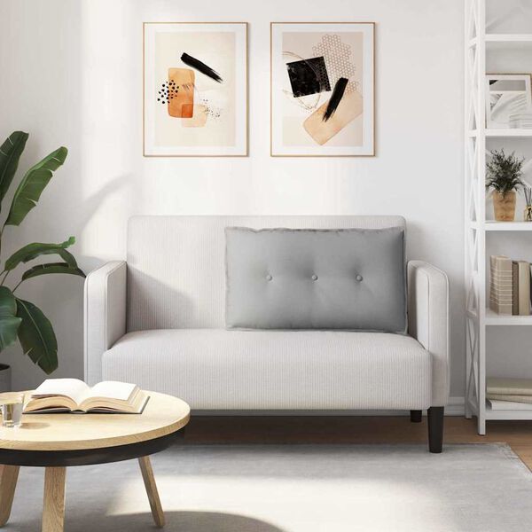 vidaXL Perna pentru spate Gri nori 80 x 19 x 50 cm țesătură