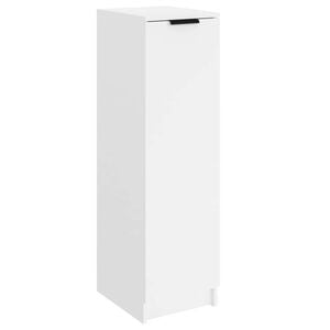 vidaXL Pantofar, alb, 30x35x100 cm, lemn compozit