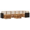 vidaXL Set de canapele de exterior 8 pcs natural Lemn Solid de Acacia