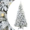 vidaXL Brad de Crăciun artificial cu ramuri articulare Alb 240 cm