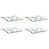 vidaXL Perne de scaun, model frunze, 4 buc., 40x40x4 cm, textil