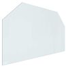 vidaXL Placă de sticlă pentru semineu Transparent 100 x 60 cm Sticlă