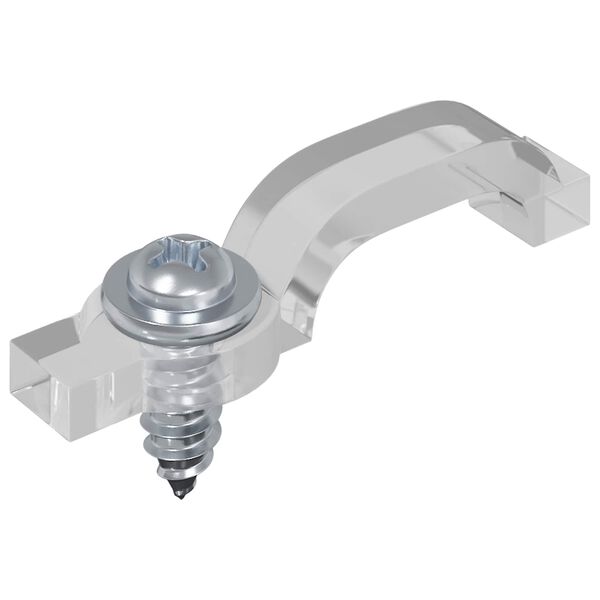 vidaXL Bandă LED 2 pcs Negru și transparent 4700 mm Cupru și Plastic