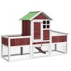 vidaXL Cușcă pentru iepuri cafeniu 170x63x113 cm lemn masiv de pin
