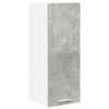 vidaXL Dulap suspendat Gri beton și Alb 30 x 31 x 80 cm Lemn prelucrat