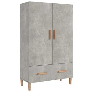 vidaXL Dulap &icirc;nalt, gri beton, 70x31x115 cm, lemn compozit