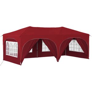 vidaXL Cort de Petrecere Pop-up Burgundy 575 x 288 x 245 cm