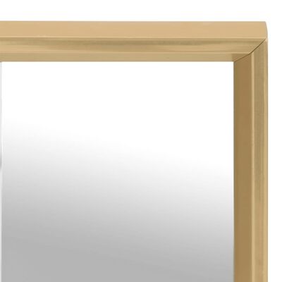 vidaXL Oglindă, auriu, 60x60 cm