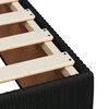 vidaXL Pat box spring cu saltea, negru, 160x200 cm, catifea