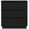 vidaXL Dulap de noapte cu sertar Negru 71 x 34.5 x 75 cm Lemn compozit
