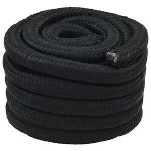 vidaXL Sfoară de Barcă 5 m 3 Negru PP