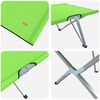 vidaXL Pat pliabil pentru camping 2 pcs Verde închis 62 x 194 x 42 cm