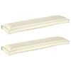 vidaXL Set de perne pentru palet 2 pcs Crem 150 x 40 x 8 cm