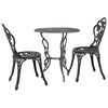 vidaXL Set mobilier bistro, 3 piese, aluminiu turnat