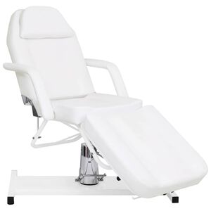 vidaXL Masă de masaj, alb, 180x62x(87-112) cm