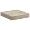 vidaXL Rafturi perete suspendate, 4 buc., stejar, 23x23,5x3,8 cm, MDF