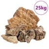 vidaXL Pietre dragon, 25 kg, maro, 5-30 cm