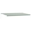 vidaXL Copertină retractabilă Verde și alb 600 &times; 300 cm