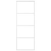 vidaXL Ușă glisantă, alb, 76x205 cm, sticlă mată ESG și aluminiu