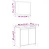 vidaXL Set mobilier de baie, 2 piese, gri sonoma, lemn prelucrat