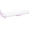 vidaXL Raft de perete suspendat, gri extralucios, 90x23,5x3,8 cm, MDF