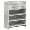 vidaXL Dulap pentru pantofi 73,5 x 36 x 92 cm Lemn prelucrat Gri Beton
