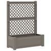 vidaXL Vază mare cu suport Gri 99,5 x 43 x 133,5 cm PP