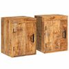 vidaXL Noptieră 2 buc. Maro 35 x 33 x 48 cm Lemn de mango solid
