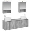 vidaXL Set dulap baie 5 buc. Sonoma gri Lemn prelucrat