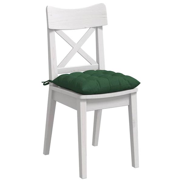 vidaXL Perne de Șezut 4 pcs Verde &icirc;nchis 40 x 40 x 6 cm